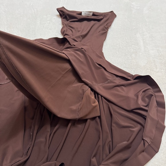 Danielle Guizio sz S Daye Mini Dress Stretch in Chocolate Brown - Picture 8 of 11